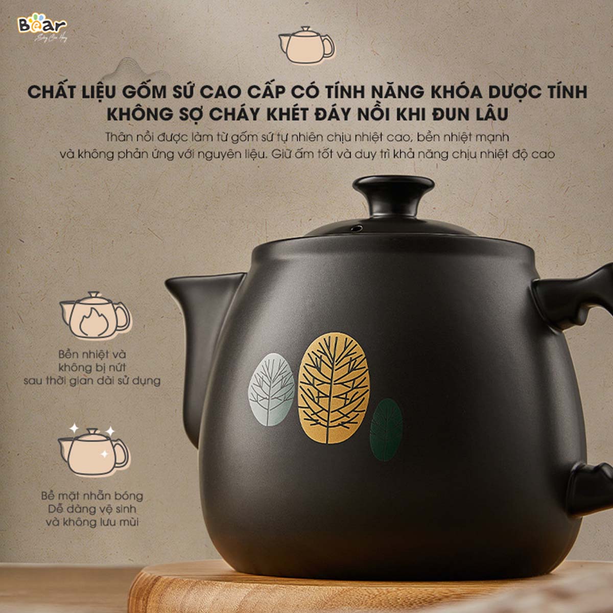 Ấm Sắc Thuốc 3 5L Bear SB-AST35