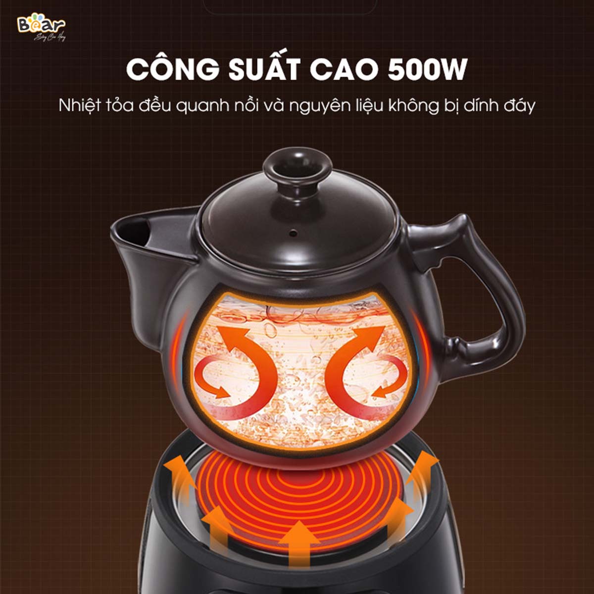 Ấm Sắc Thuốc 3 5L Bear SB-AST35