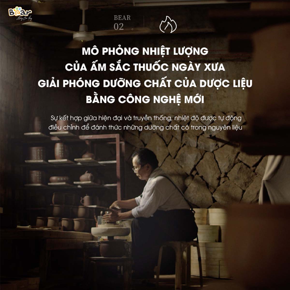 Ấm Sắc Thuốc 3 5L Bear SB-AST35