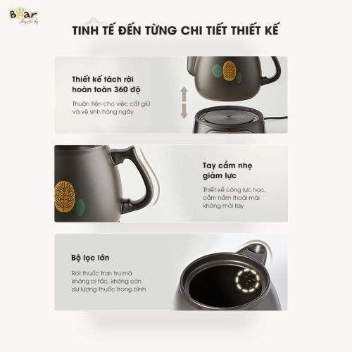Ấm Sắc Thuốc 3 5L Bear SB-AST35