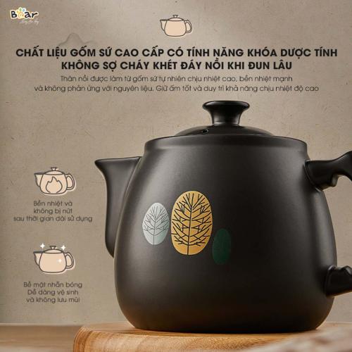 Ấm Sắc Thuốc 3 5L Bear SB-AST35