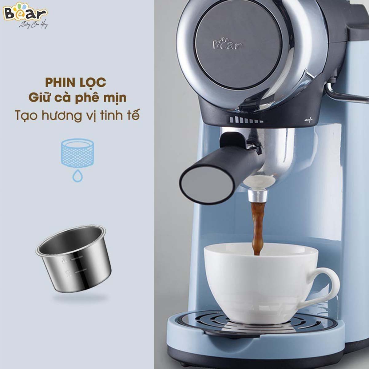 Máy pha cà phê tự động Bear CF- B02V1