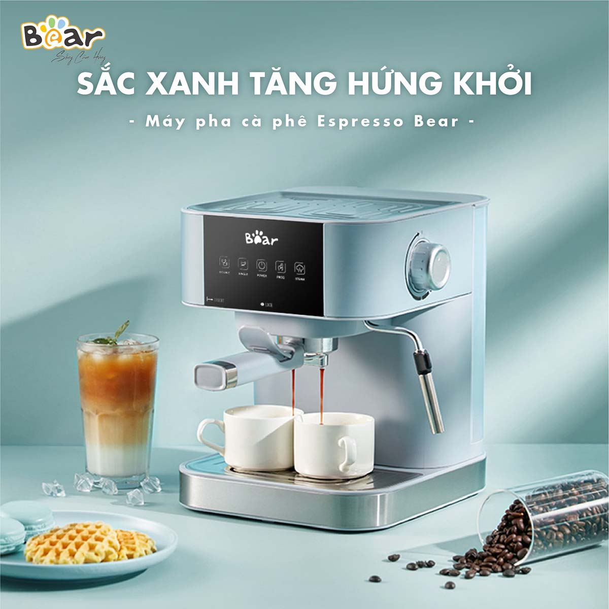 Máy pha cà phê tự động Bear CF- B15V1