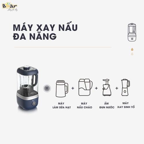 Máy xay nấu sữa hạt 9 chức năng Bear PBJ-B06S2