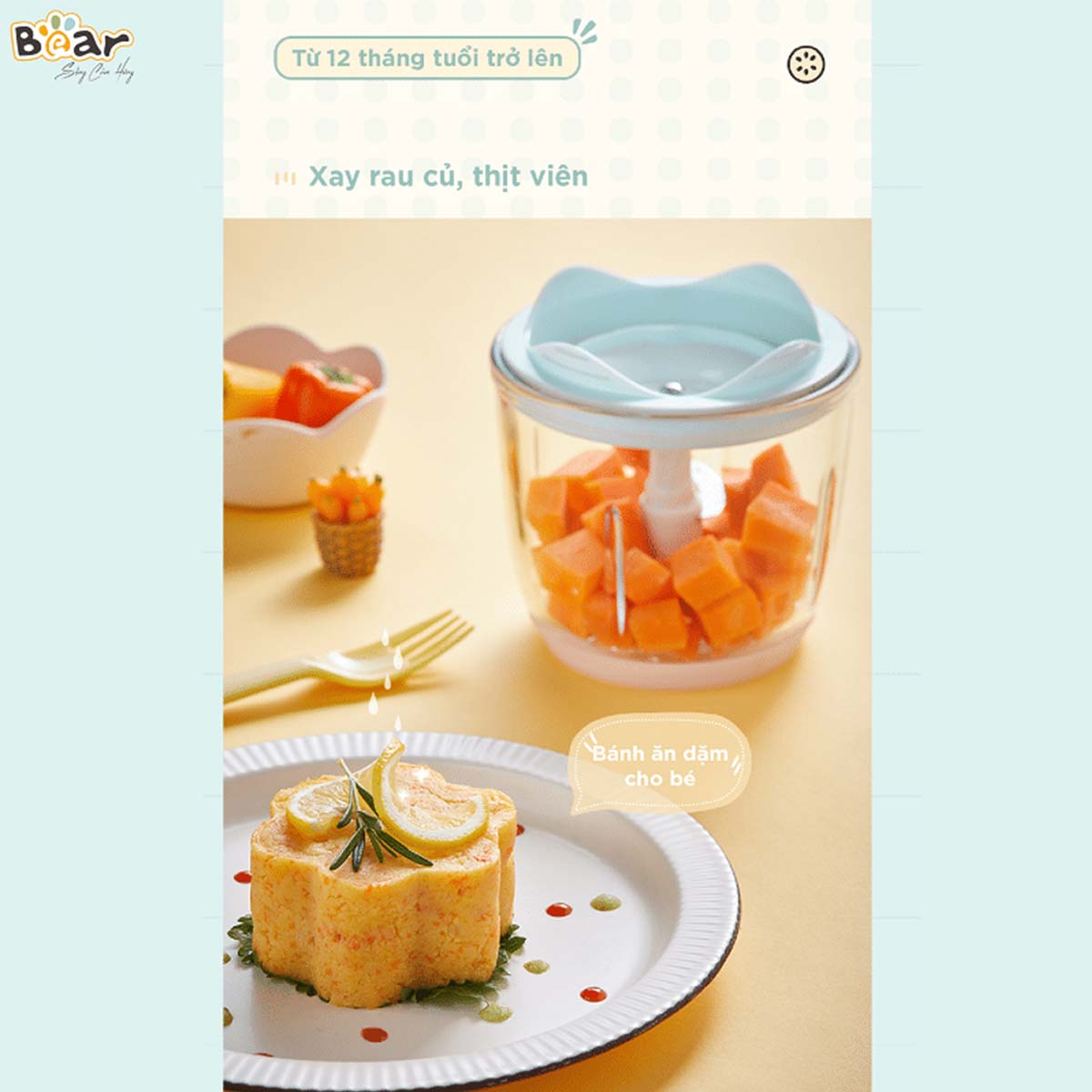 Máy xay ăn dặm 0 6L Bear GR-B06V1