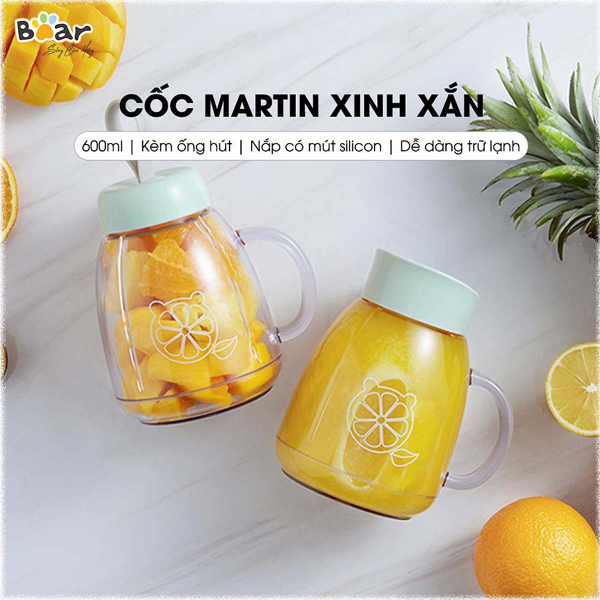 Máy xay sinh tố cầm tay 1L Bear LLJ- D04A1