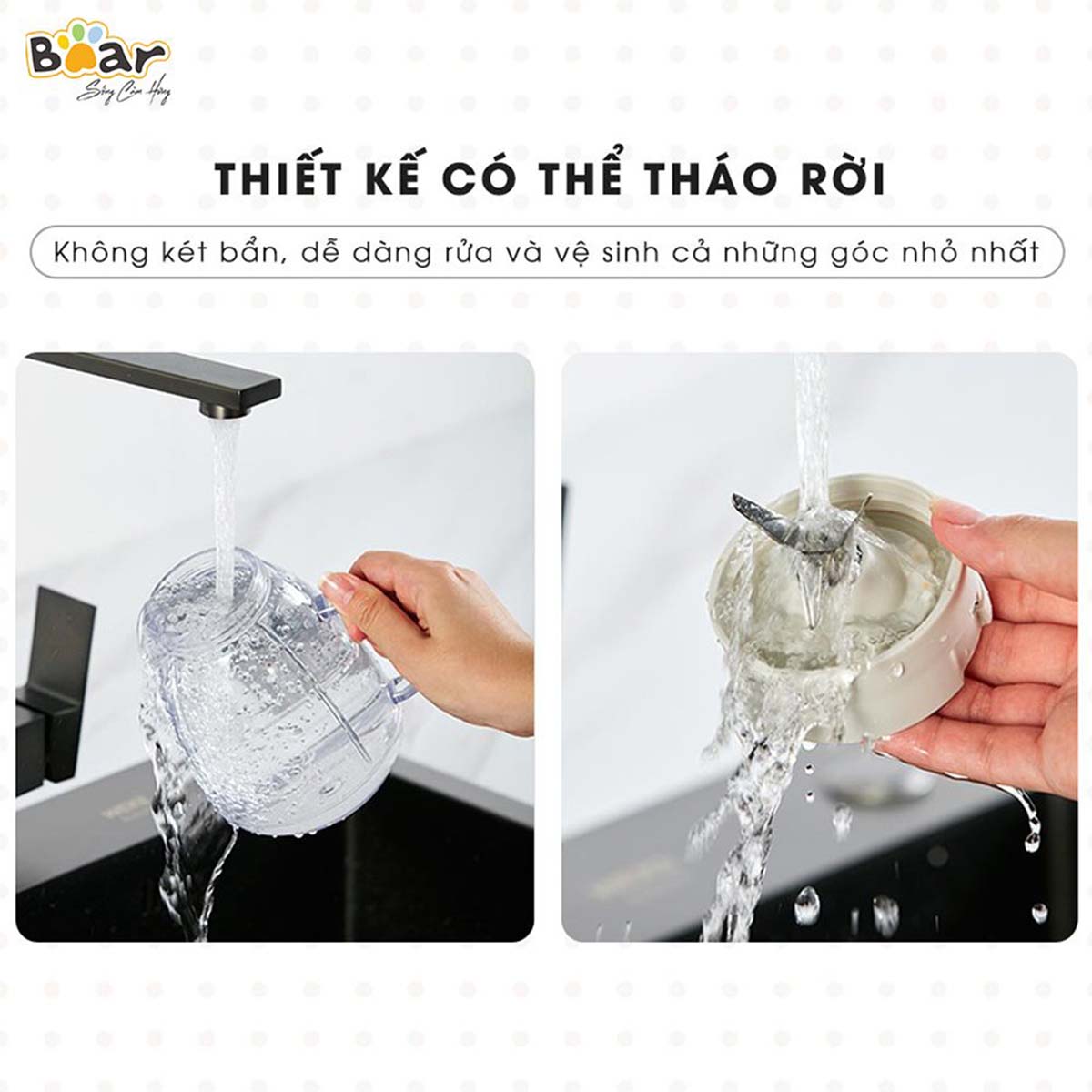 Máy xay sinh tố cầm tay 1L Bear LLJ- D04A1
