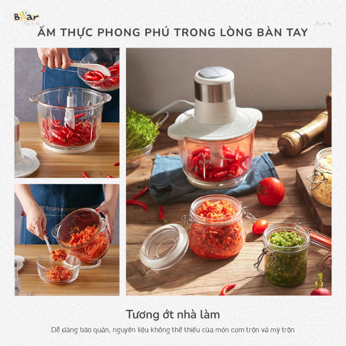 Máy xay thịt Bear SB-MA02L