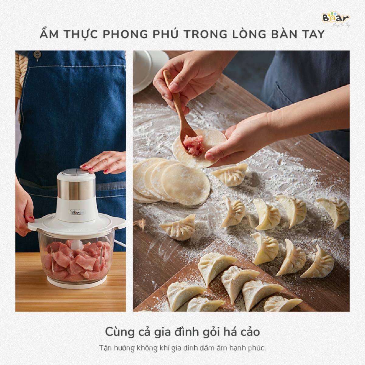 Máy xay thịt Bear SB-MA02L