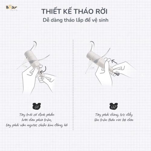 Máy xay thịt Bear SB-MA02L