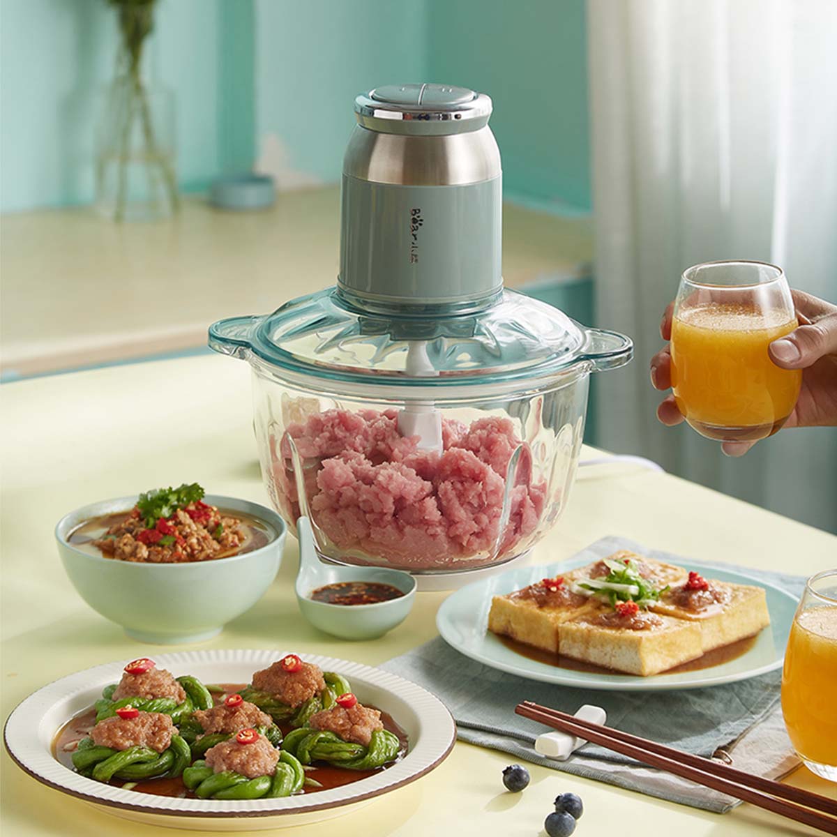 Máy xay đa năng 2 5L Bear QSJ-C04R8S