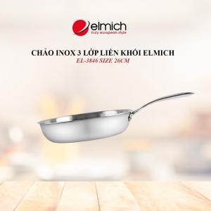Chảo inox 3 lớp liền khối Elmich EL-3846 size 26cm